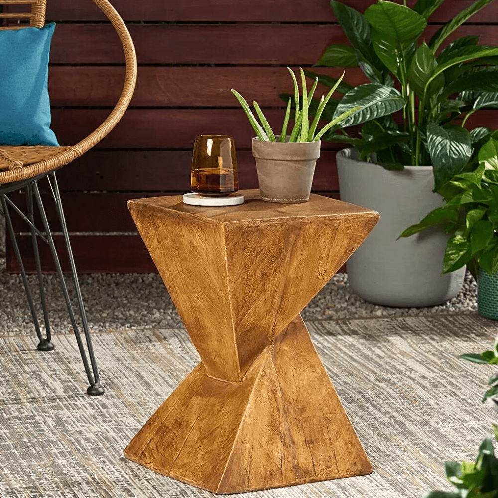 Concrete Accent Nordic Sofa Side End Table Pedestal_4 - STripleB