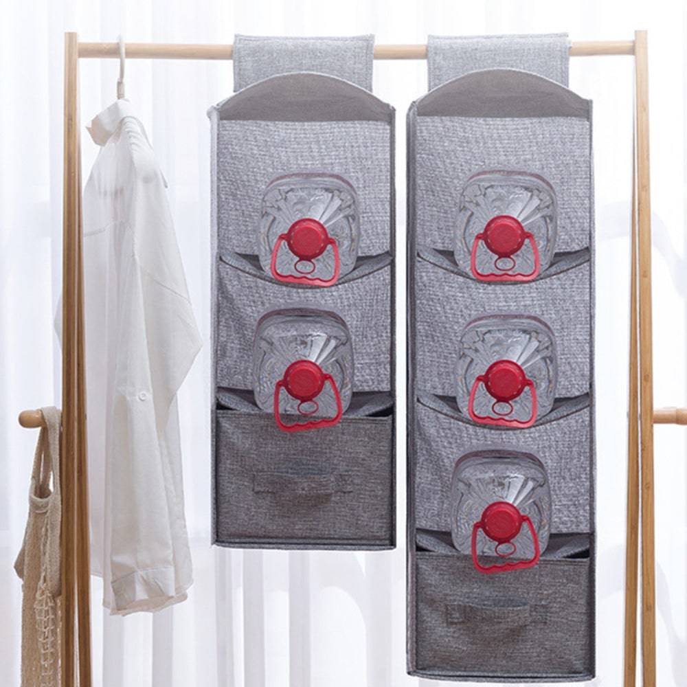 Portable Wardrobe Hanging Storage Bag Interlayer Drawer Type Clothes Hangers Holder Hanging Closet Organizer_5