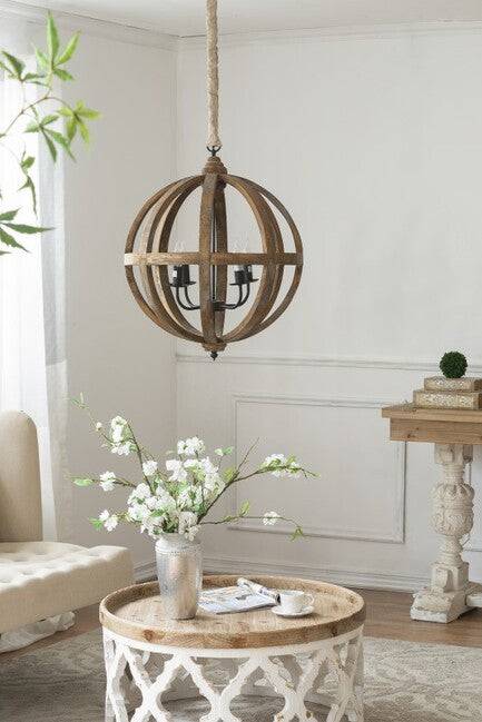 Lattice Round Shabby Chic Coffee Table Distressed White. A lattice pattern with a weathered white finish - STripleB 