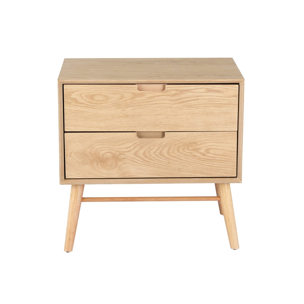 2 - Bedside Table Drawers - Oak GINO - STripleB