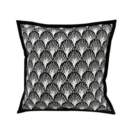 45*45cm Umbrella Pattern Elegant Two-Piece INS-Style Jacquard Pillow Covers - Black & White Sofa Decor - STripleB