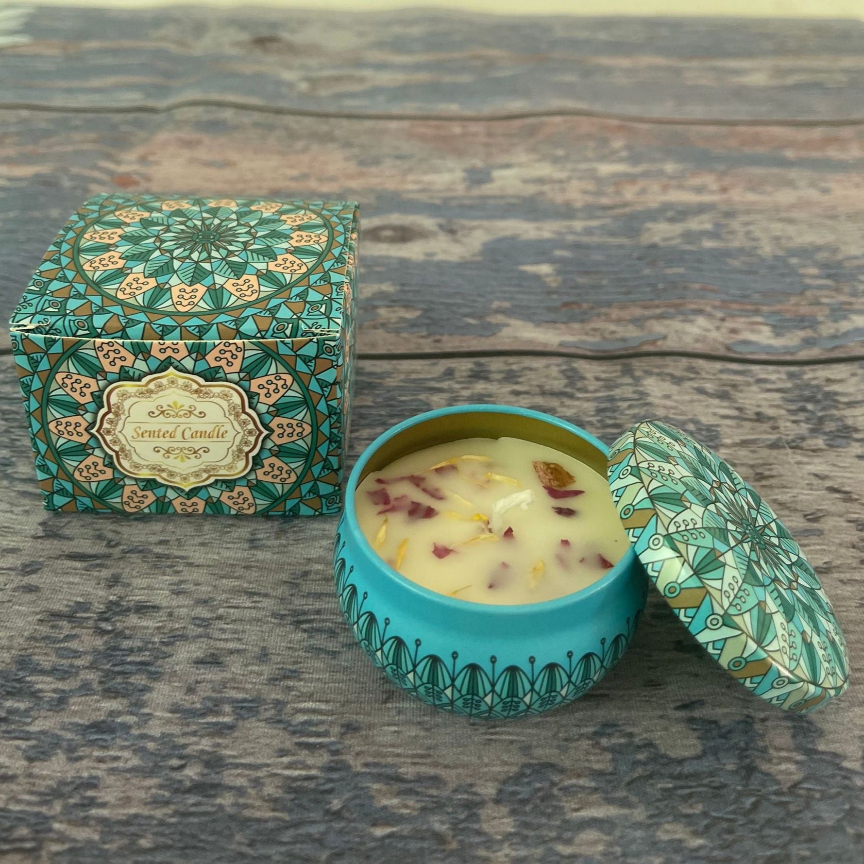 4 Soy Wax Candle Set - Orange - STripleB