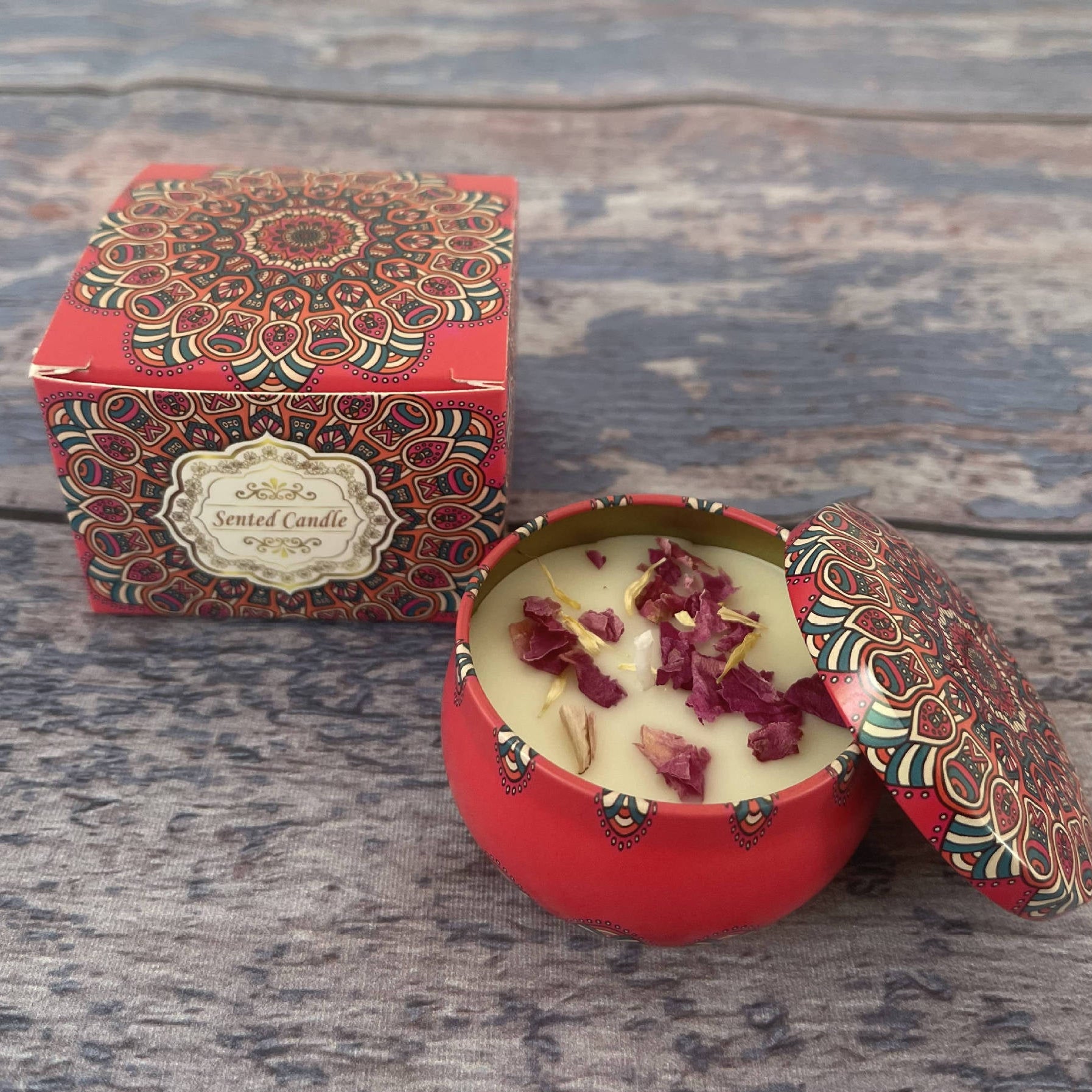 4 Soy Wax Candle Set - Rose - STripleB