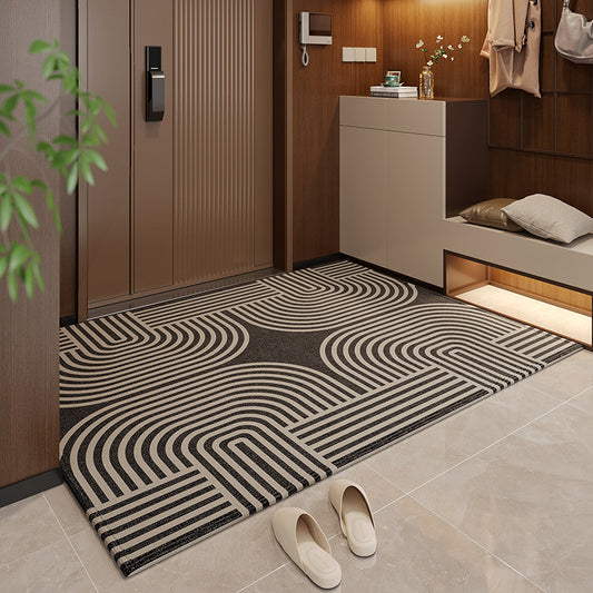 50*80cm Brown Style 2 Geometric Patterns Outdoor Entryway Mat - Non-Slip Welcome Rug for Front Door - STripleB