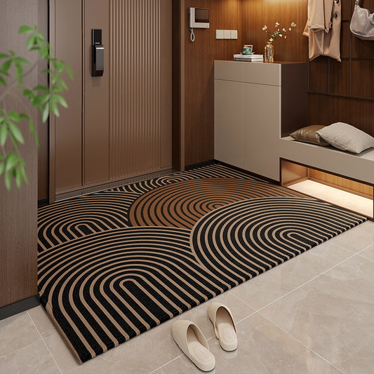 50*80cm Brown Style 3 Geometric Patterns Outdoor Entryway Mat - Non-Slip Welcome Rug for Front Door - STripleB
