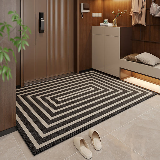 50*80cm Brown Style 4 Geometric Patterns Outdoor Entryway Mat - Non-Slip Welcome Rug for Front Door - STripleB