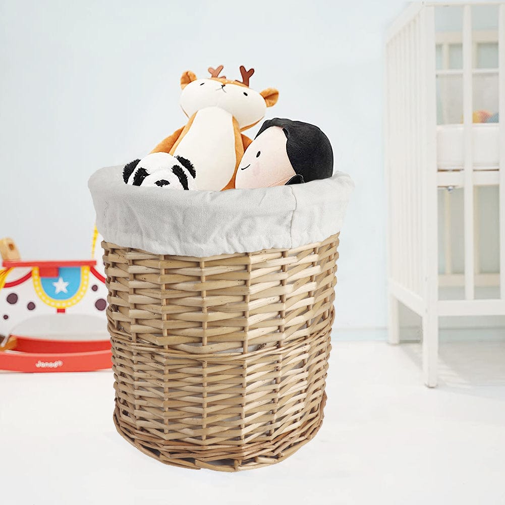 5 - Piece Wicker Storage Baskets with Liner Set - STripleB