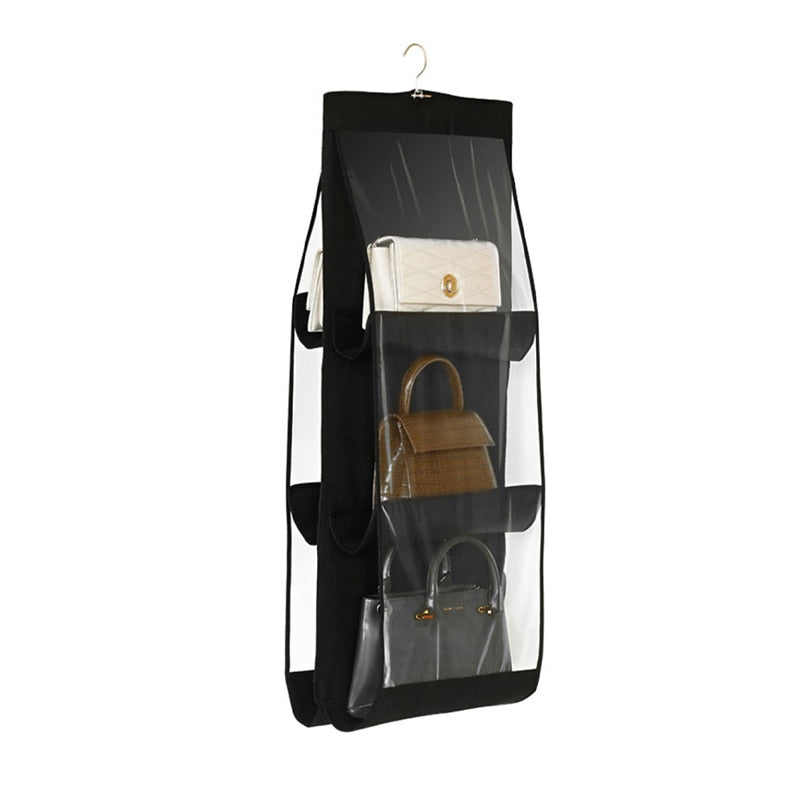 6-Pocket Foldable Hanging Organizer for Handbags - STripleB