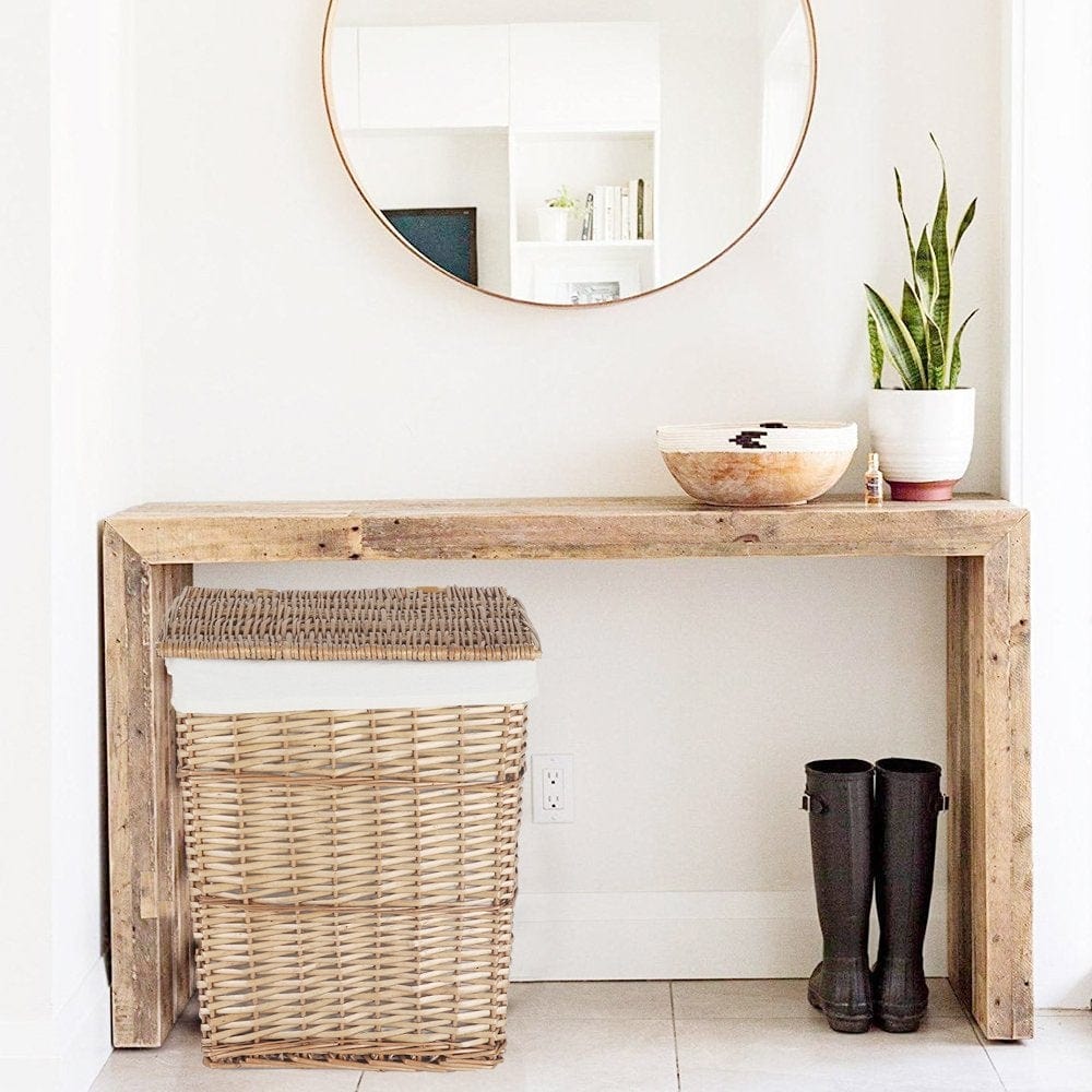 6 - Piece Wicker Storage Baskets with Liner Set - STripleB