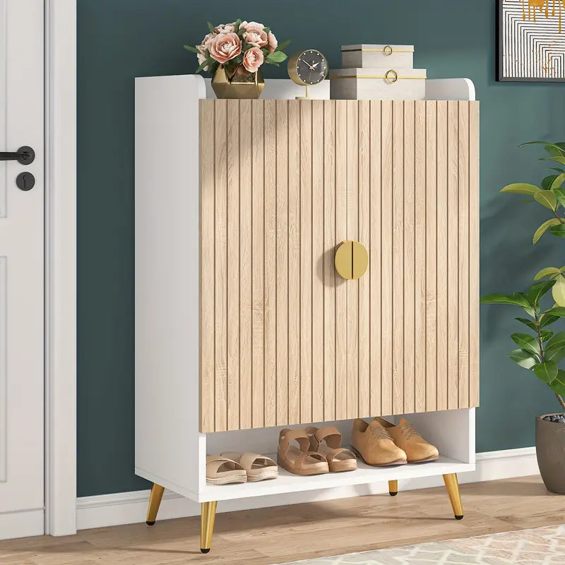 7-Tier - Shoe Storage Cabinet with Adjustable Shelves - STripleB