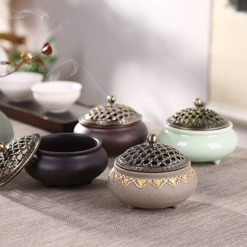 Ceramic Three-legged Incense Burner - STripleB 