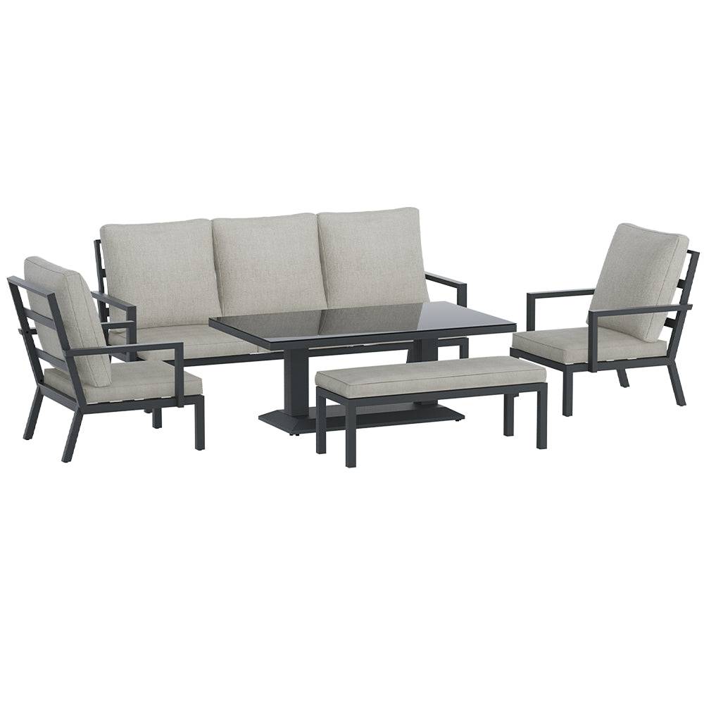 5-Piece Outdoor Furniture - Sofa 7-Seater - STripleB 