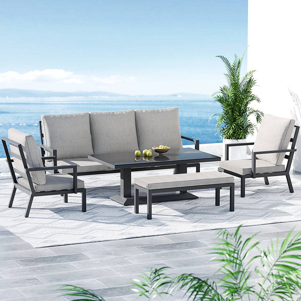 5-Piece Outdoor Furniture - Sofa 7-Seater - STripleB 