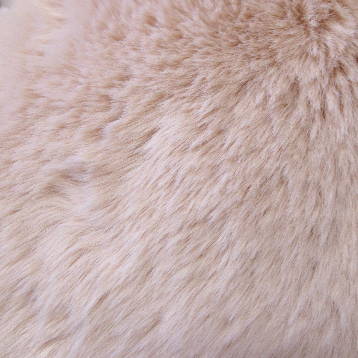 Ariana Long - Fleece Faux Fur Throw Rug - Peach - STripleB
