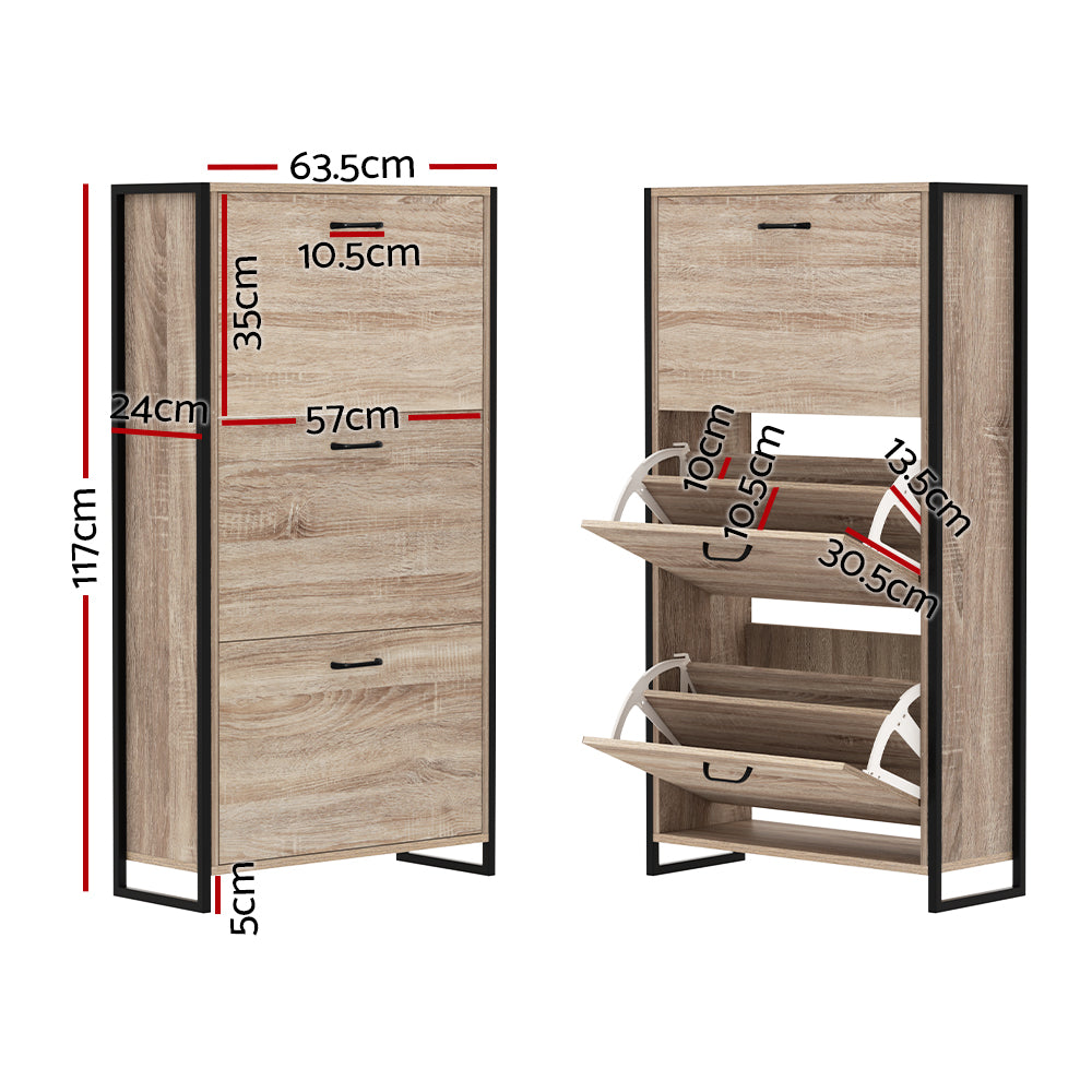 Artiss - Shoe Rack Cabinet - dimensions - TripleB