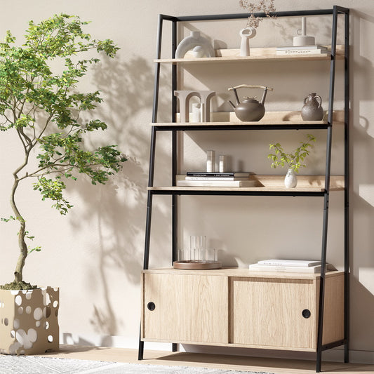 Artiss Bookshelf 5 Tier Cube Cabinet MIRA Oak - STripleB 