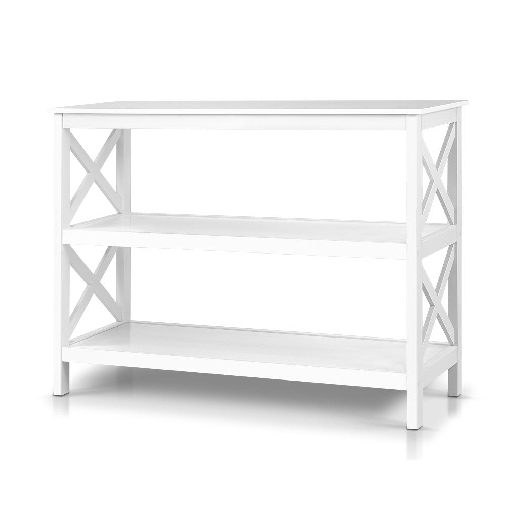Artiss Console Table 3-tier White Polly - STripleB