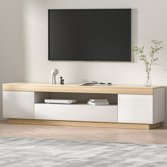 Artiss TV Cabinet Entertainment Unit Stand 180CM White Wood - STripleB 