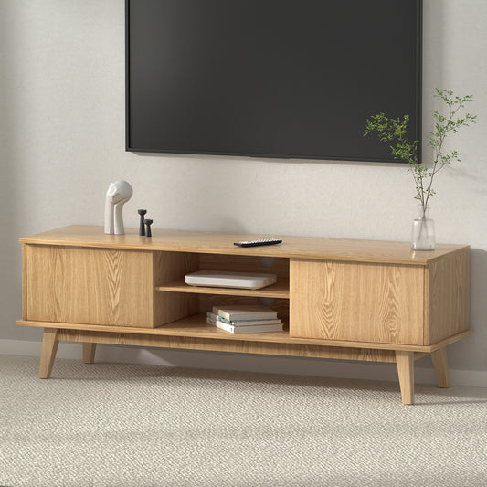Artiss TV Cabinet Entertainment Unit Stand Storage Shelves TV Unit 140CM - STripleB 