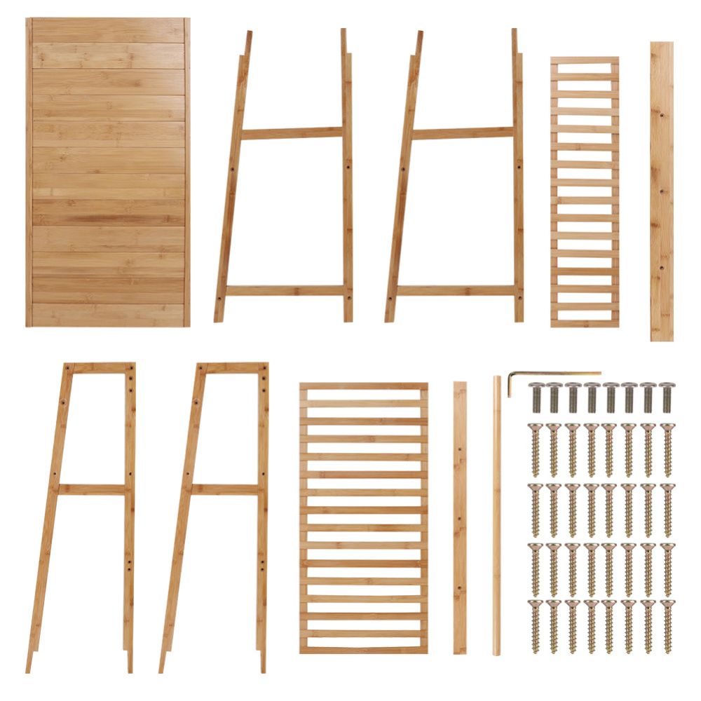Bamboo Garment Rack for Heavy-Duty Clothing Storage - STripleB