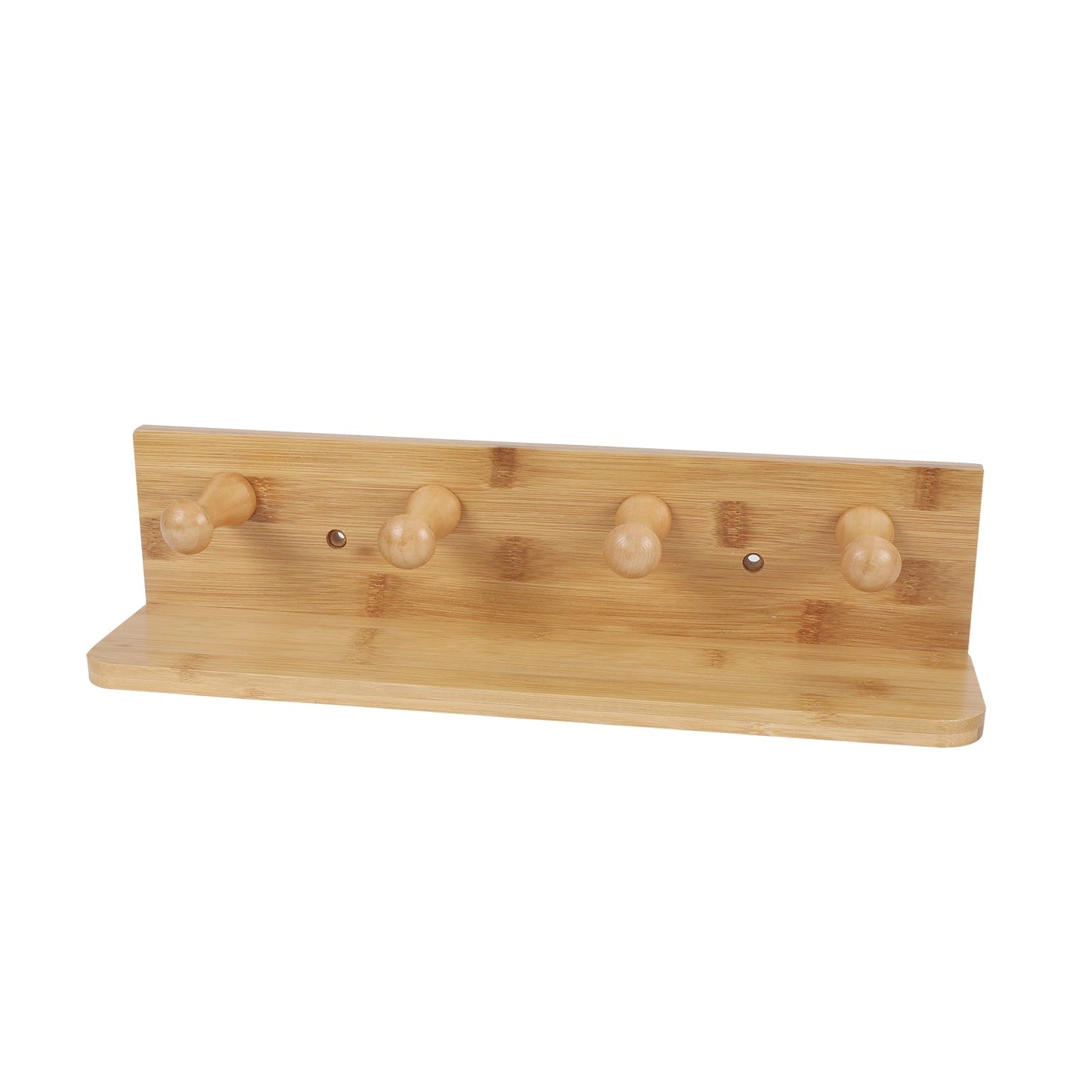 Bamboo Wall Hooks and Shelf - STripleB