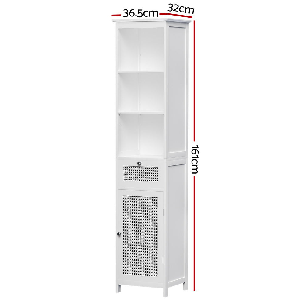 Bathroom Cabinet Storage - 161cm - White - STripleB
