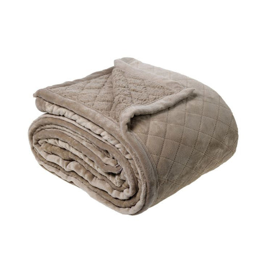 Bianca Mansfield Blanket Taupe (Also Known as Silver Grey) Single/Double - STripleB 