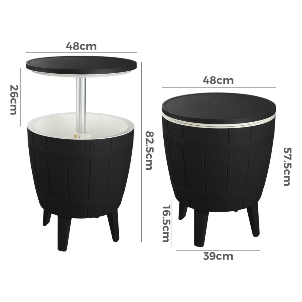 Black Ice Bucket Table - STripleB