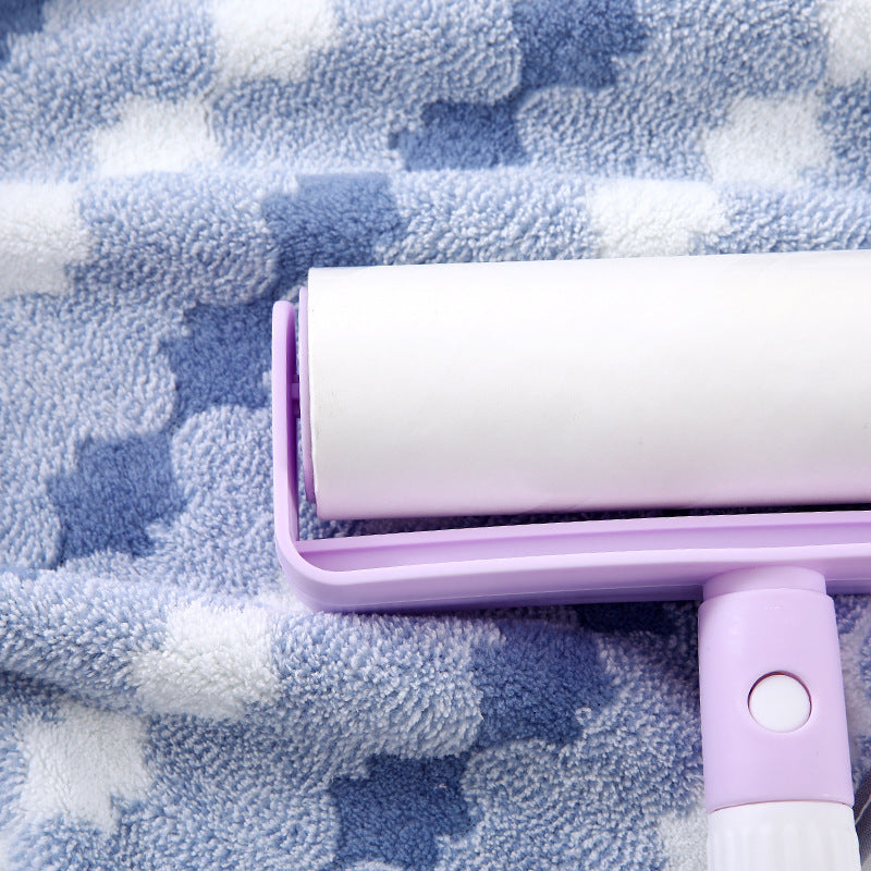 Blue Premium Coral Fleece Towel Set – 1 Bath Towel (88x170cm) + 3 Hand Towels (35x35cm) – Soft, Absorbent, and Quick-Drying - STripleB 