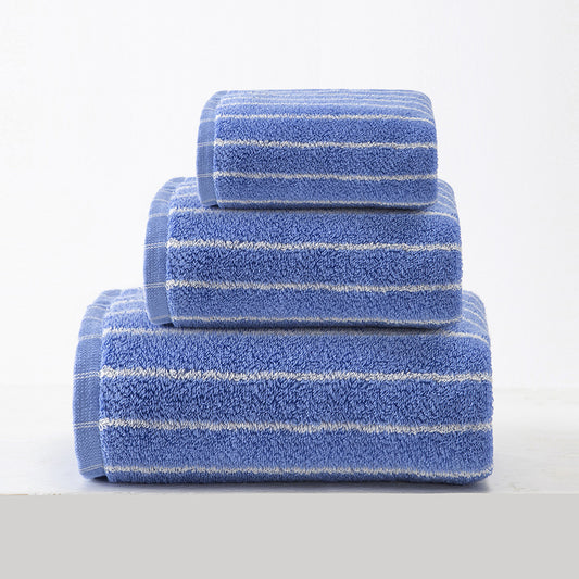 Blue - Soft and Absorbent Cotton Towel Set - STripleB