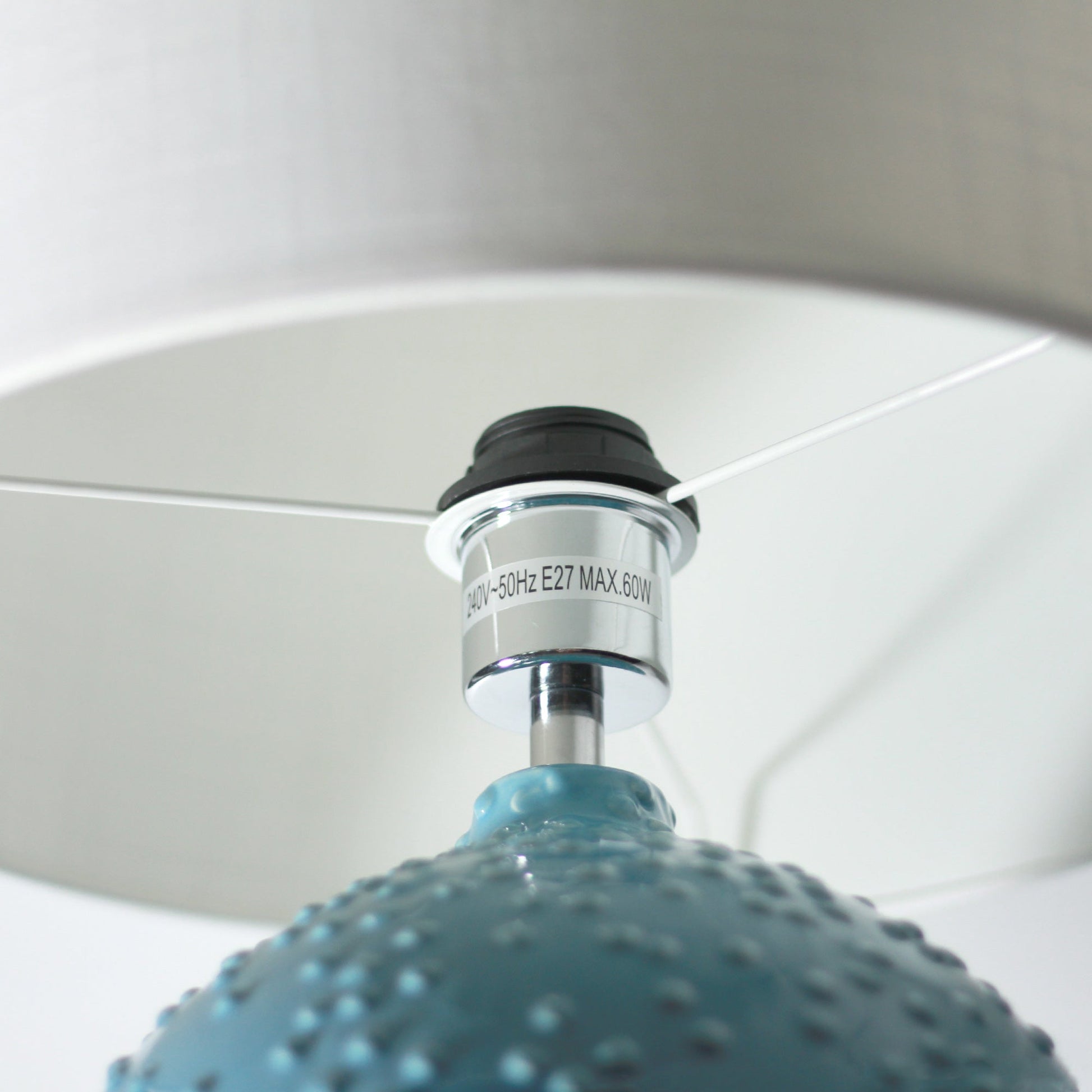 Boden Ceramic Table Lamp - Blue - STripleB