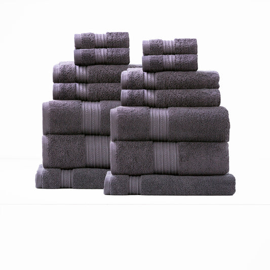 Brentwood 650 GSM Low Twist 14 Piece Carbon Bath Sheet by Renee Taylor - STripleB
