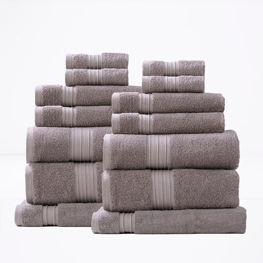 Brentwood 650 GSM Low Twist 14 Piece Whisper Bath Sheet by Renee Taylor - STripleB