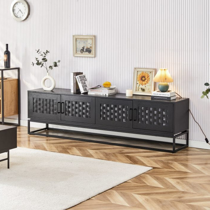 Brittania Entertainment Unit, Black oak veneer - STripleB