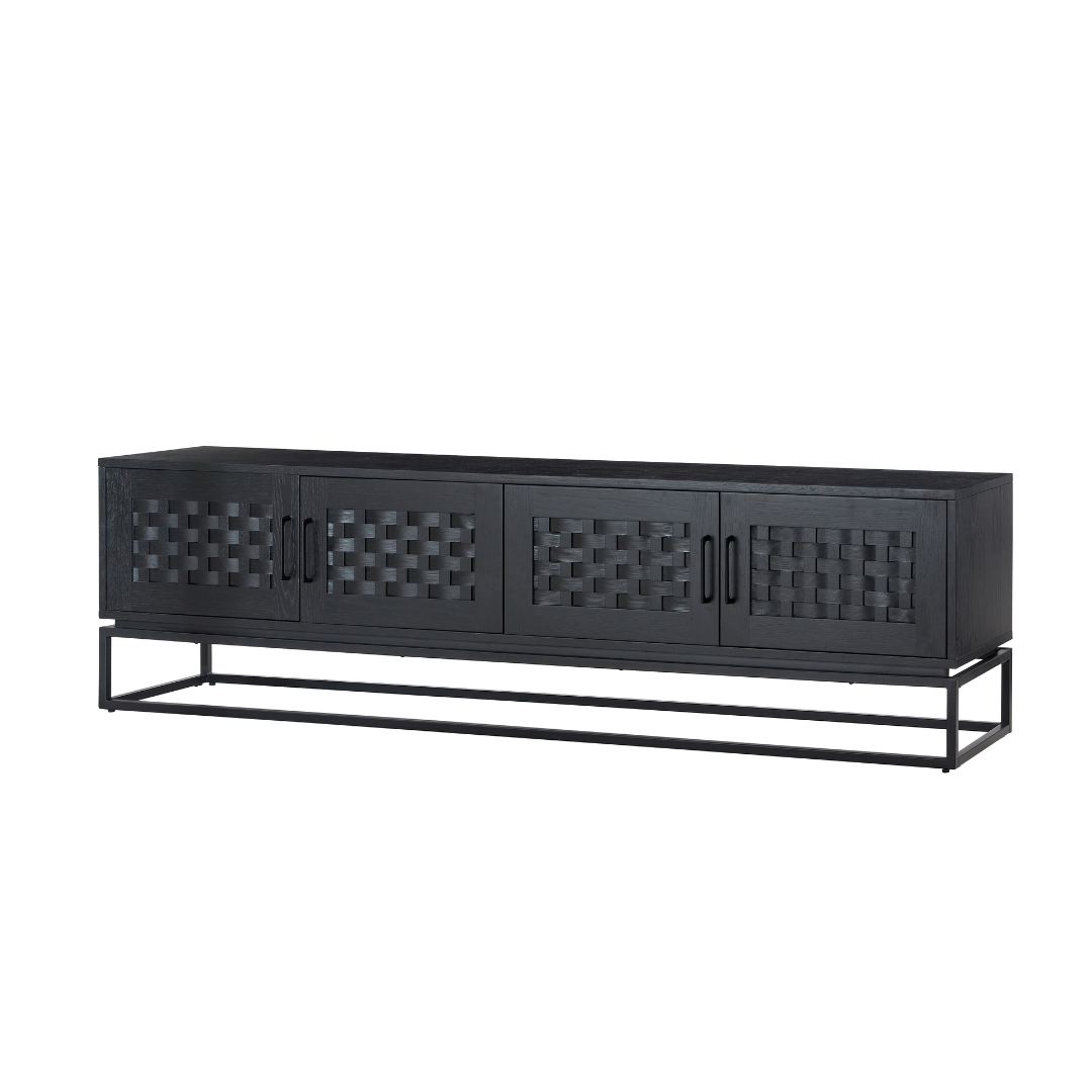 Brittania Entertainment Unit, Black oak veneer - STripleB