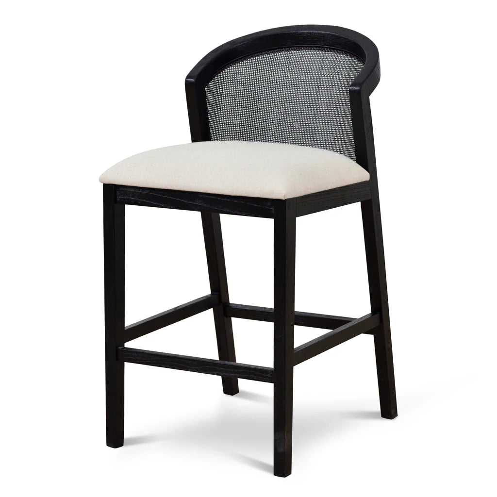 CBS8808-LJ Black Elm Barstool - Light Beige - STripleB