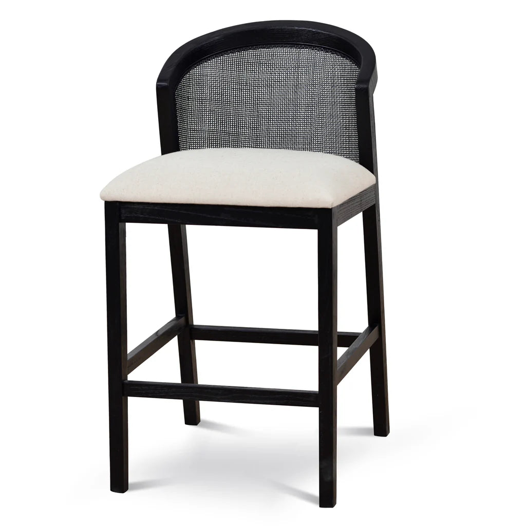CBS8808-LJ Black Elm Barstool - Light Beige - STripleB