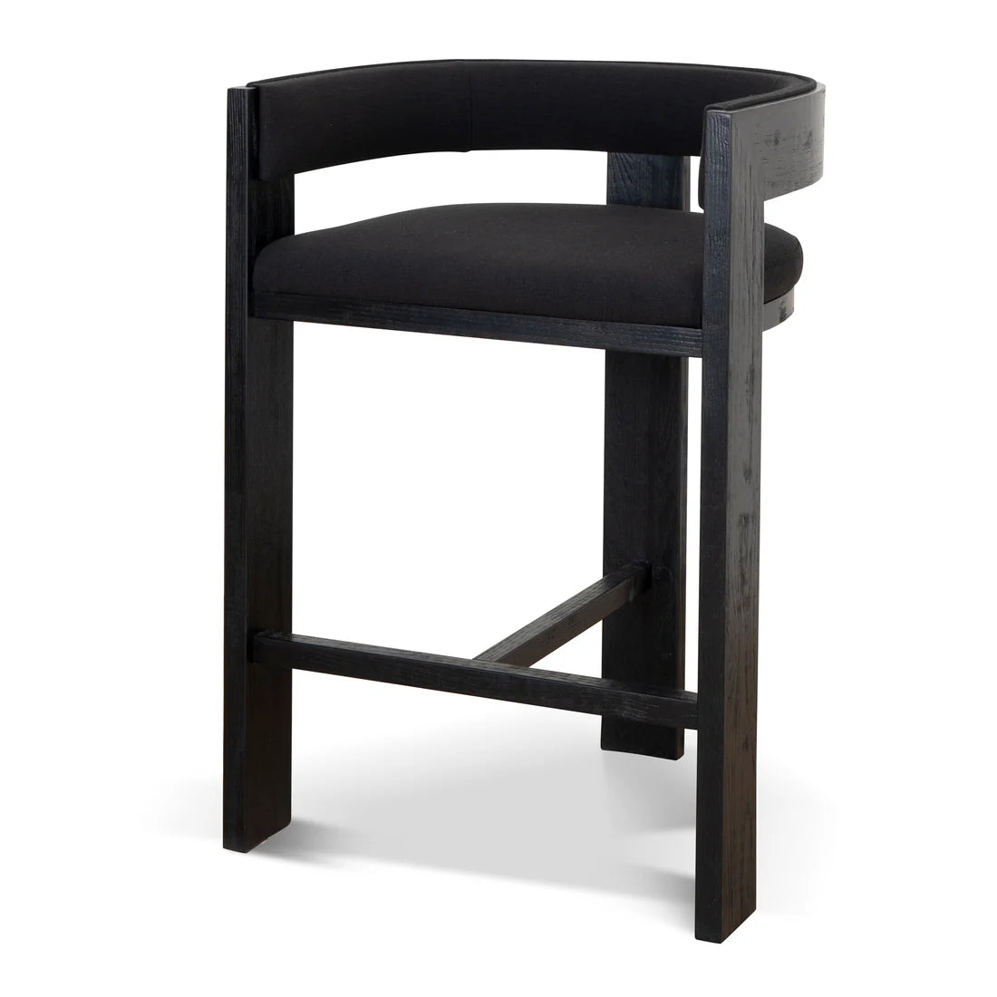 CBS8984-LJ ELM Barstool - Full Black - STripleB