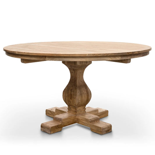 CDT2759 Round Dining Table 140cm - Rustic Natural - STripleB