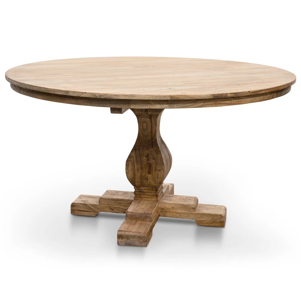 CDT2759 Round Dining Table 140cm - Rustic Natural - STripleB