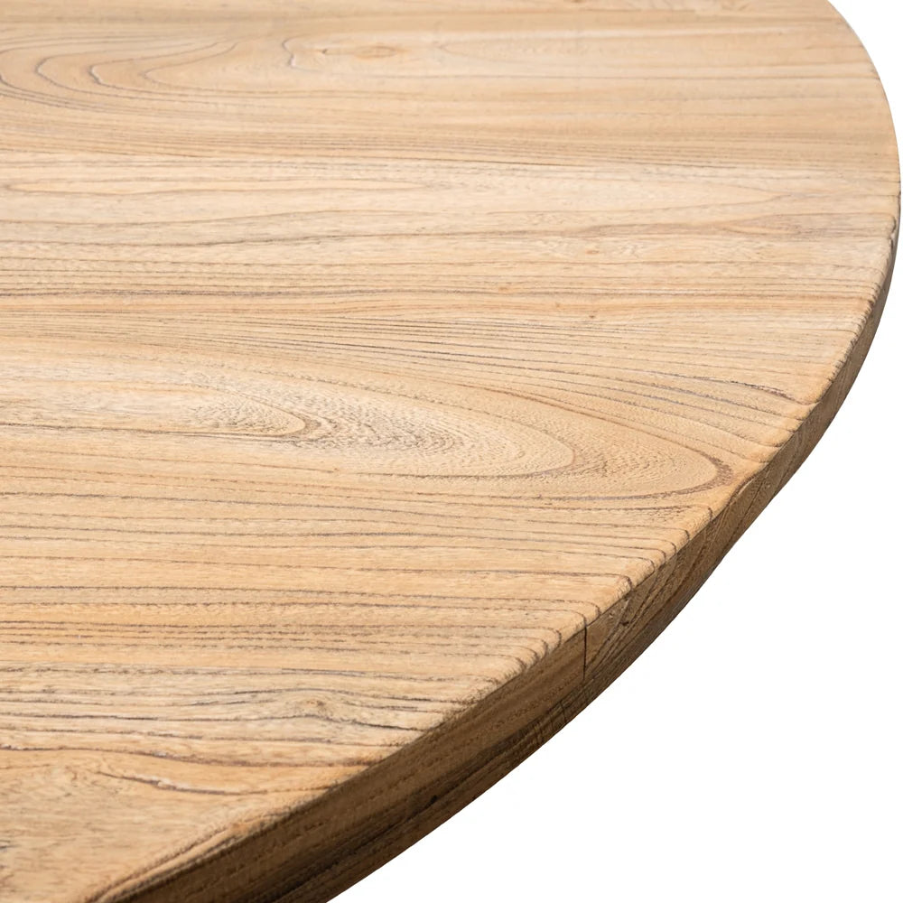 CDT2759 Round Dining Table 140cm - Rustic Natural - STripleB