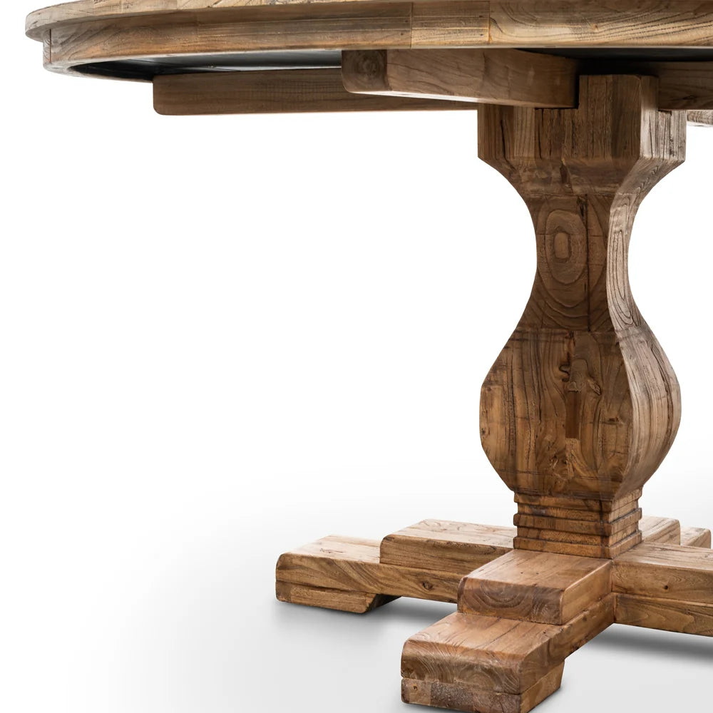 CDT2759 Round Dining Table 140cm - Rustic Natural - STripleB