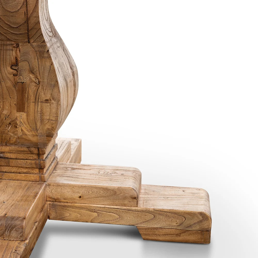CDT2759 Round Dining Table 140cm - Rustic Natural - STripleB