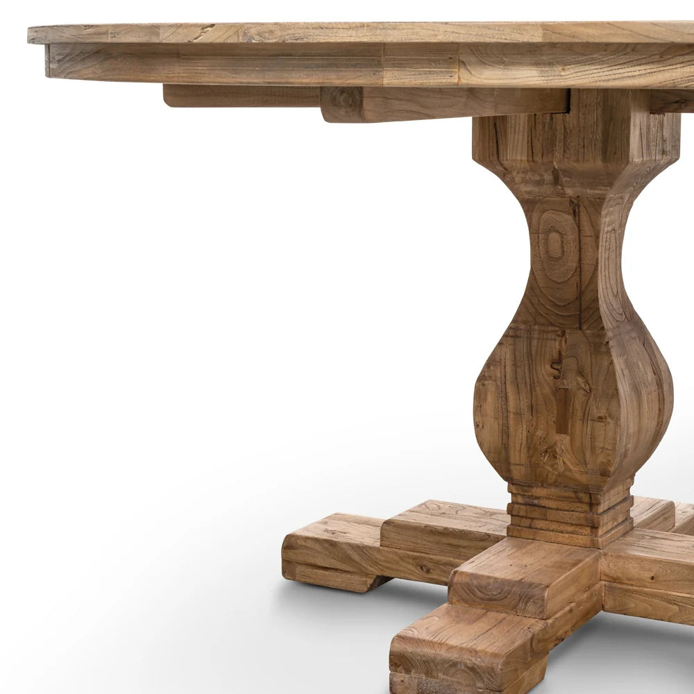 CDT2759 Round Dining Table 140cm - Rustic Natural - STripleB