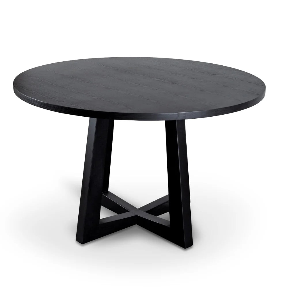 CDT587-SD 1.2m Dining Table - Black - STripleB