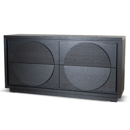 1.6m Dressing Unit - Textured Espresso Black - STripleB