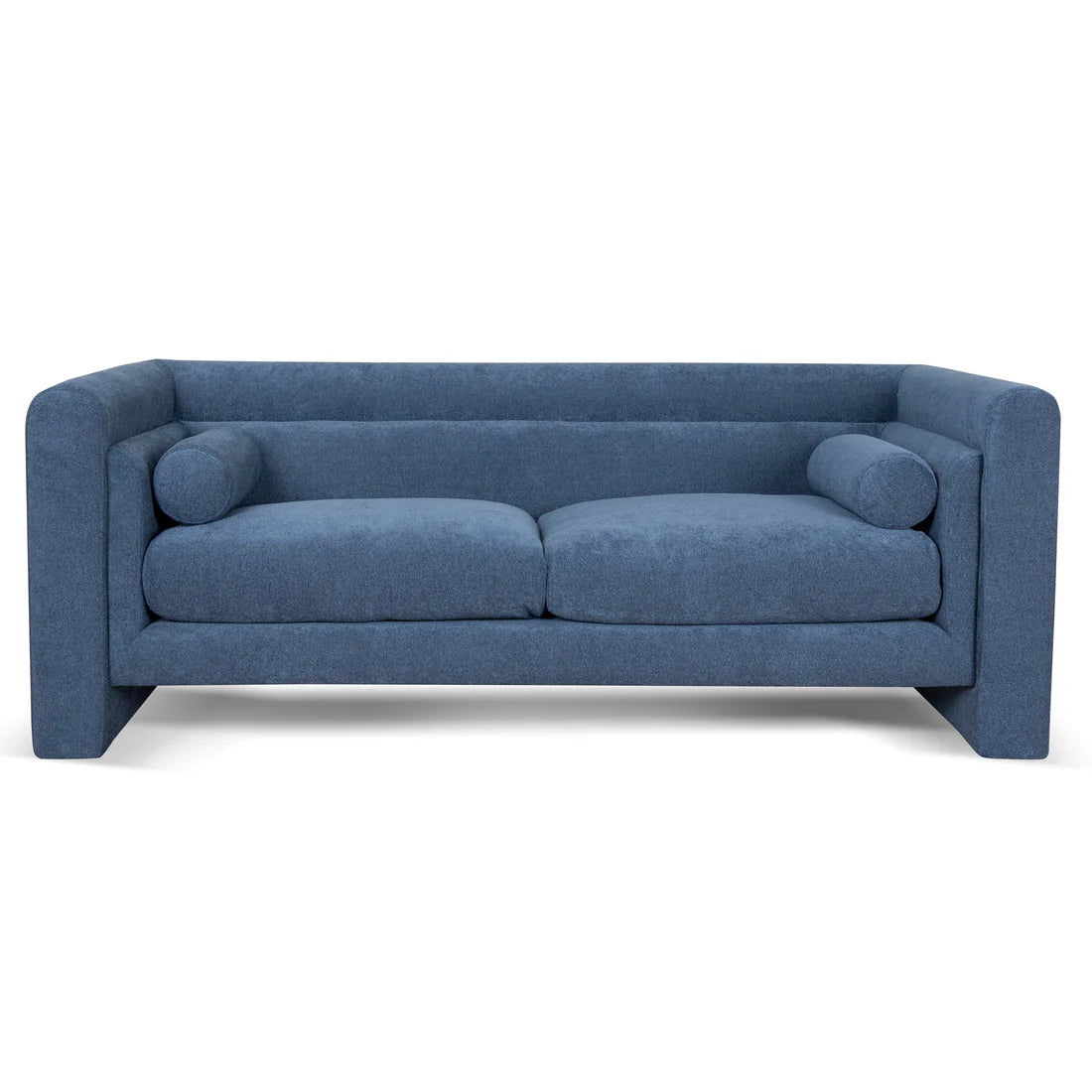 2-Seater Fabric Sofa - Navy Blue - STripleB