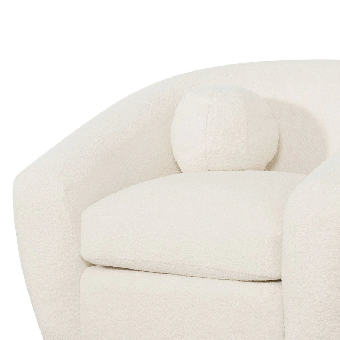 CLC6830-CA Armchair - Ivory White Boucle - STripleB