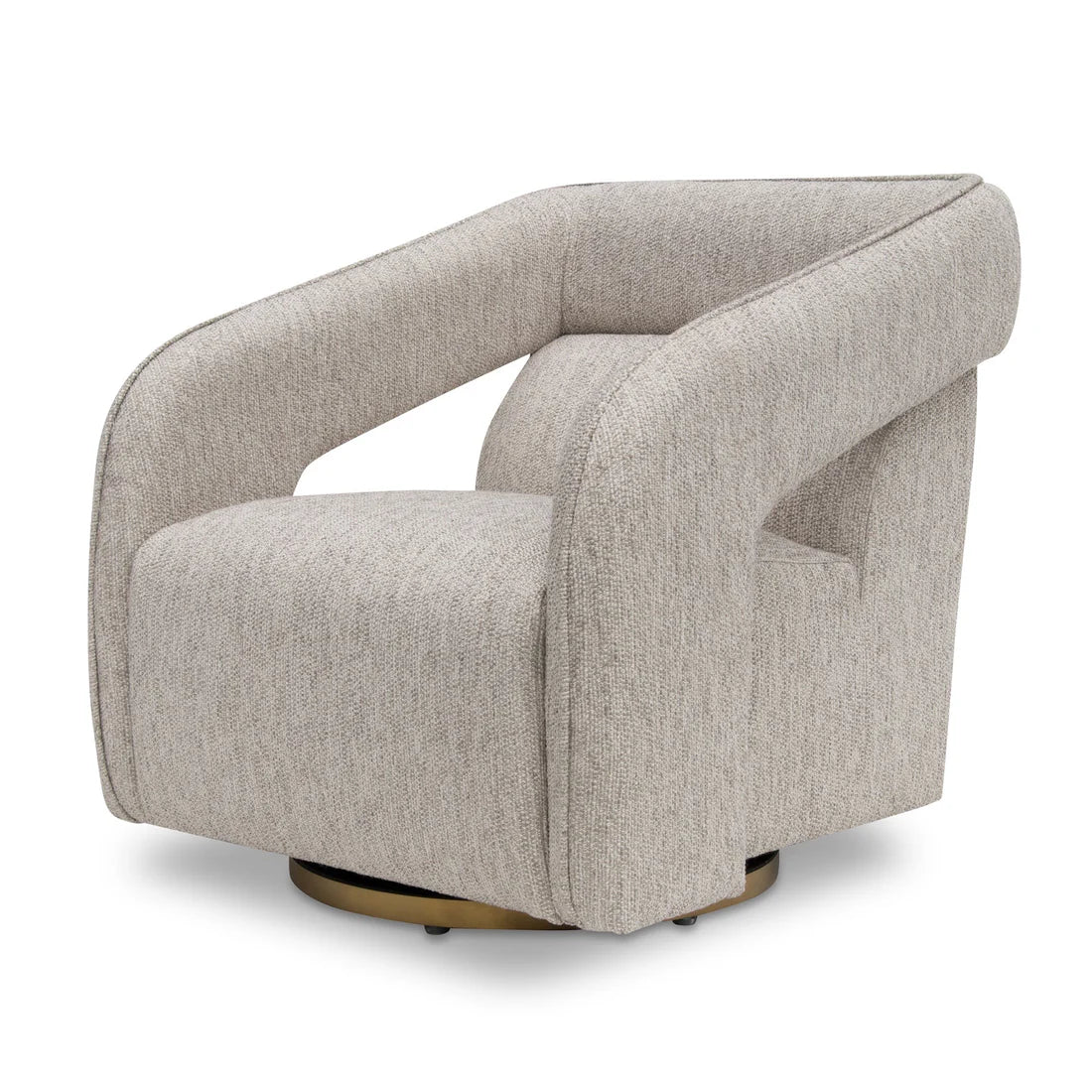 CLC8220-CA Swivel Armchair - Light Grey - STripleB