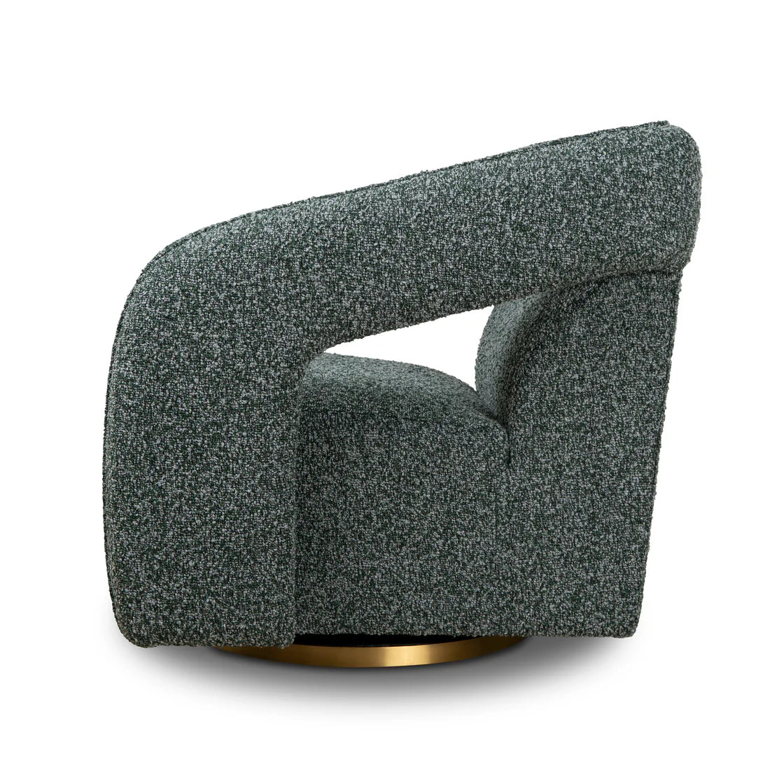 CLC8910-CA Swivel Armchair - Green Boucle - STripleB